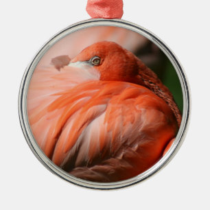 Ornement Métallique Flamant rose