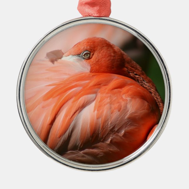 Ornement Métallique Flamant rose (Devant)