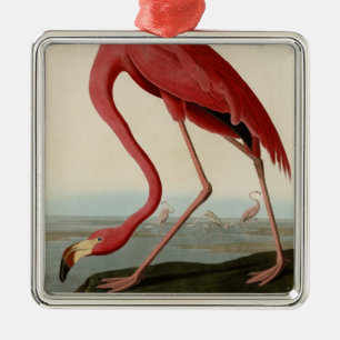 Ornement Métallique Flamant rose américain