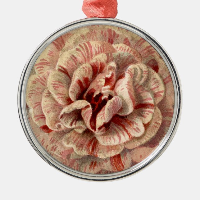 Ornement Métallique Fleur vintage (Devant)