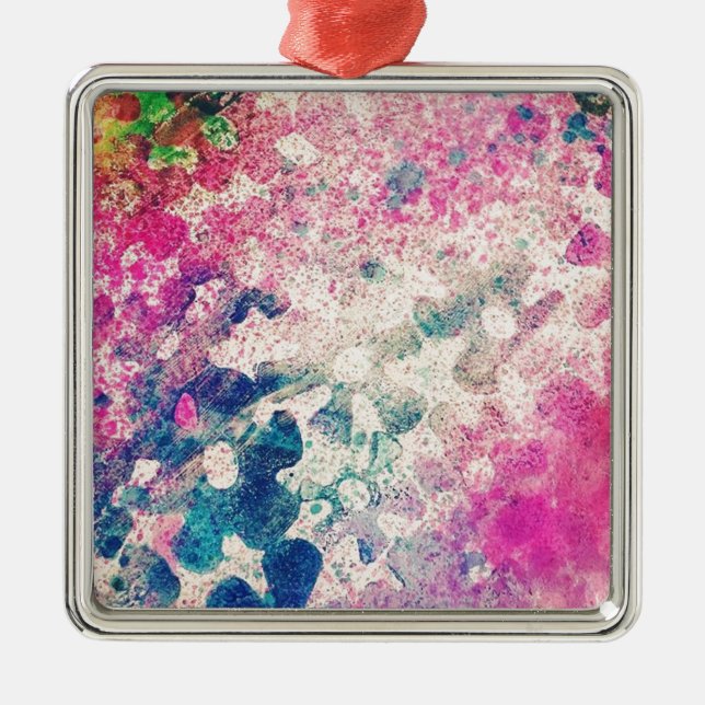 Ornement Métallique Fleurs Abstraites (Devant)