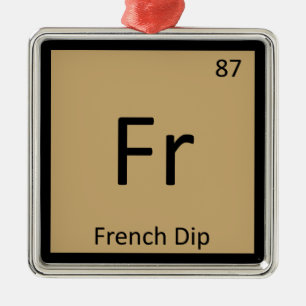 Ornement Métallique Fr - Symbole de tableau périodique de la chimie du