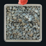 Ornement Métallique Galets sur Beach Stone Photographie<br><div class="desc">Galets sur Beach Stone Photographie</div>