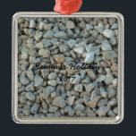 Ornement Métallique Galets sur Beach Stone Photographie<br><div class="desc">Galets sur Beach Stone Photographie</div>