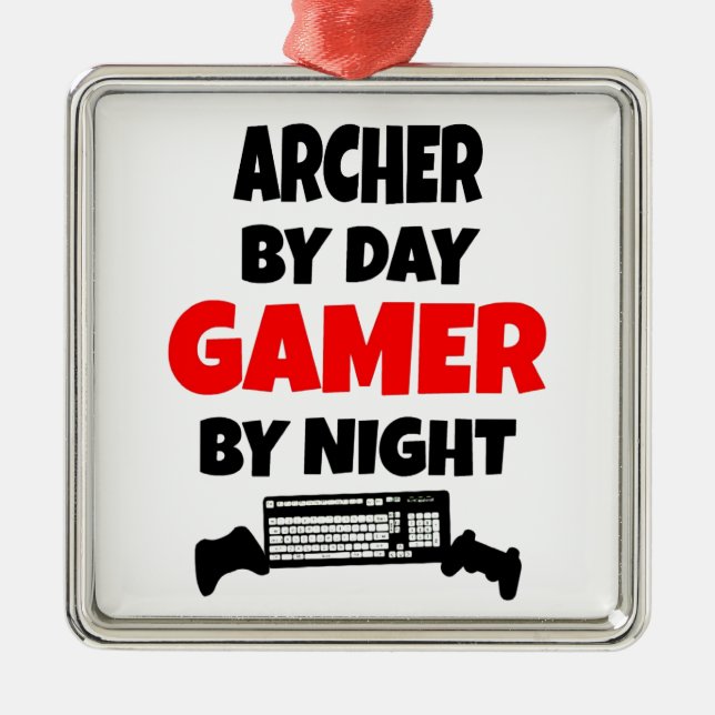 Ornement Métallique Gamer Archer (Devant)