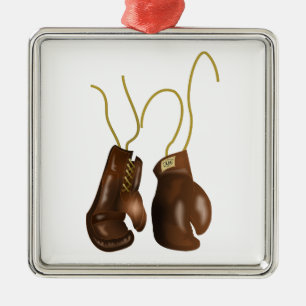 Ornement Métallique Gants de boxe réalistes