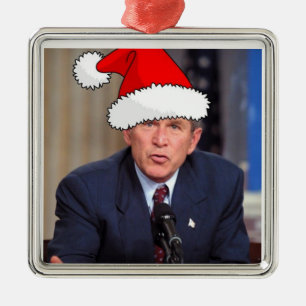 Ornement Métallique George Bush/Noël