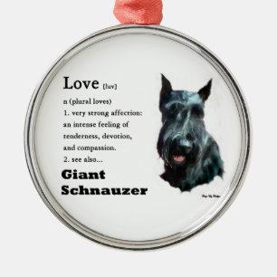 Ornement Métallique Giant Schnauzer Art