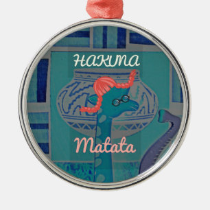 Ornement Métallique Giraffe Art Joueuse : Un Plaisir Africain