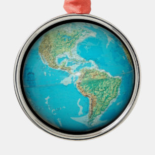 Ornement Métallique Globe