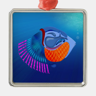 Ornement Métallique Go Fish