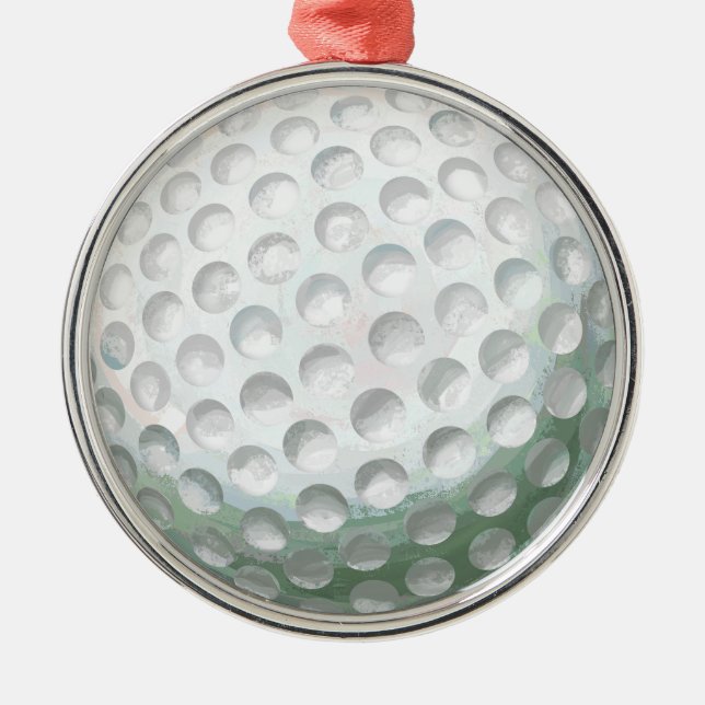 Ornement Métallique Golf Ball (Devant)