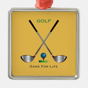 Ornement Métallique GOLF - Jeu pour la vie