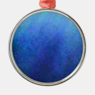 Ornement Métallique Grand bleu