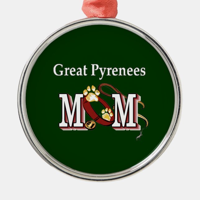 Ornement Métallique Grande maman des Pyrénées (Devant)