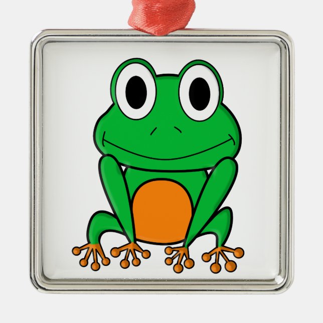 Ornement Métallique Grenouille (Devant)