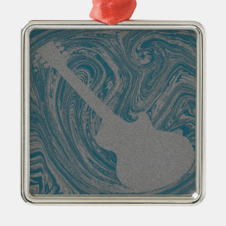 Ornement Métallique Grunge Guitar Ornement, Turquoise