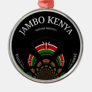 Ornement Métallique Hakuna Matata Jambo Kenya