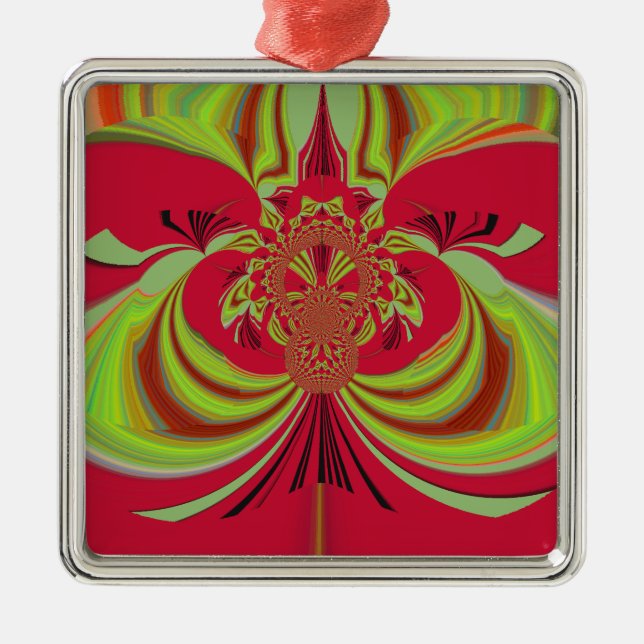 Ornement Métallique Hakuna Matata red yellow design (Devant)