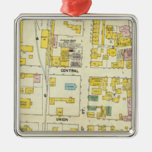 Ornement Métallique Hallowell, comté de Kennebec, et le Maine 2