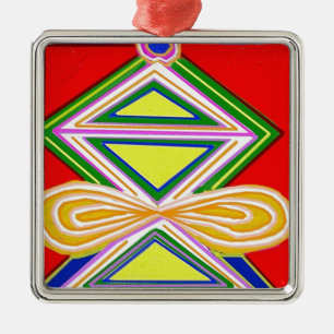 Ornement Métallique HALU HALOO Karuna Reiki - symboles de triangle de