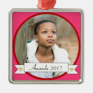 Ornement Métallique HAMbWG - Bordure rose et rouge avec bannière