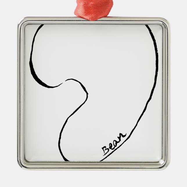 Ornement Métallique Haricot (Devant)