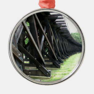 Ornement Métallique Harpers Ferry WV Raised Railroad Ornament