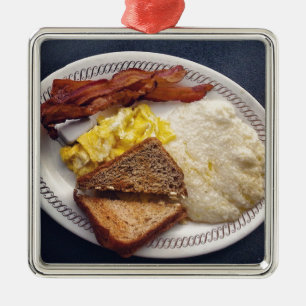 Ornement Métallique Heure du petit-déjeuner - Oeufs de bacon Grains de