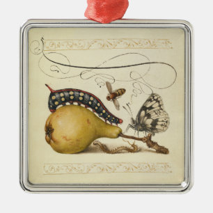 Ornement Métallique Hoefnagel Vintage Poire & Insectes Renaissance 150