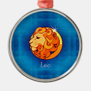 Ornement Métallique horoscope leo