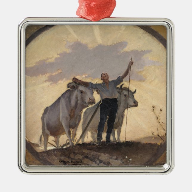 Ornement Métallique Hymne de la terre au Sun, 1892 (Devant)