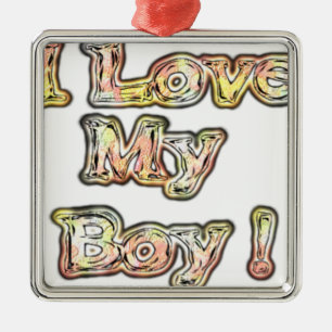 Ornement Métallique I Loy My Boy Design Cool Collection Vintage Texte