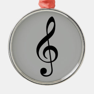 Ornement Métallique icône de clé de sol