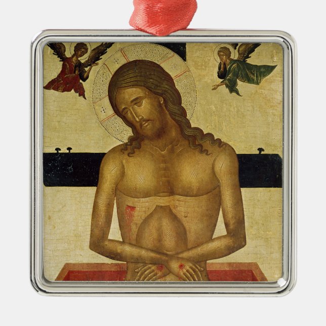 Ornement Métallique Icône dépeignant le Christ dans la tombe (Devant)