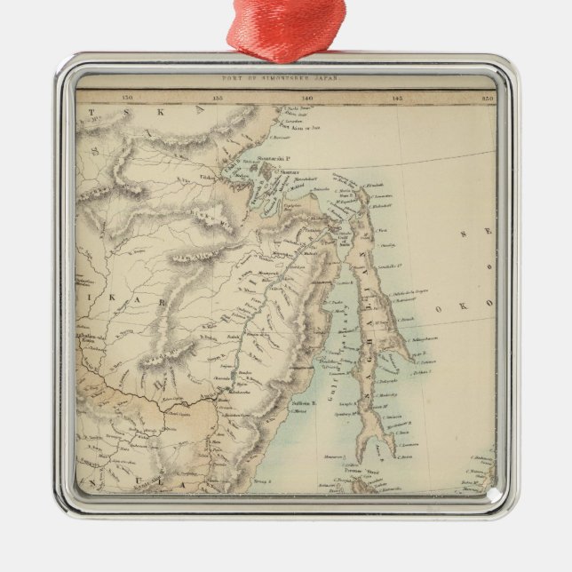 Ornement Métallique Île au Japon (Devant)