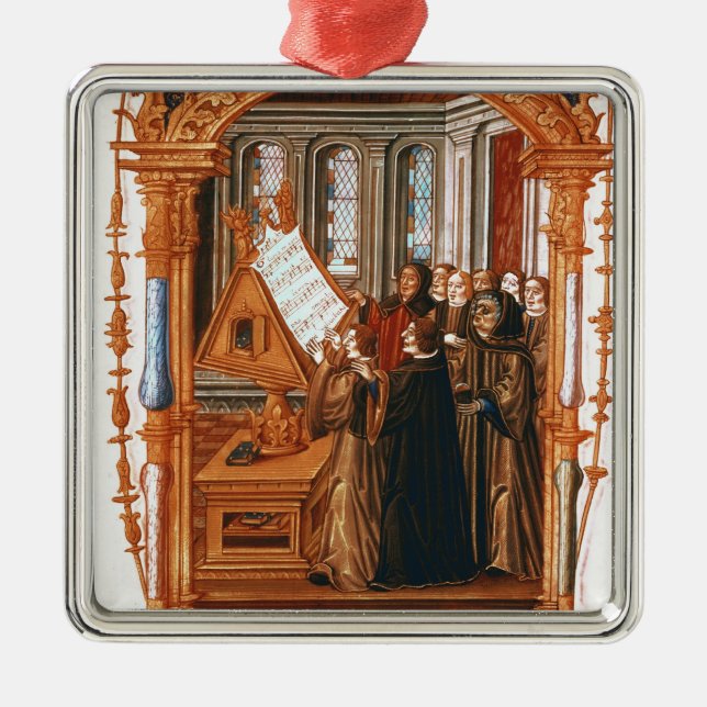 Ornement Métallique Illustration dépeignant le chant de choeur (Devant)