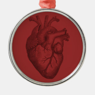 Ornement Métallique Illustration vintage de coeur