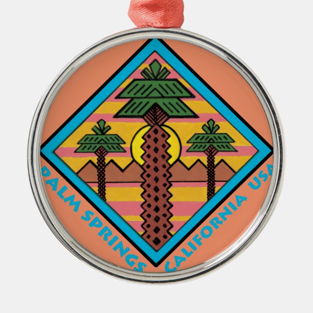 Ornement Métallique Illustrations originales de la Californie (Devant)