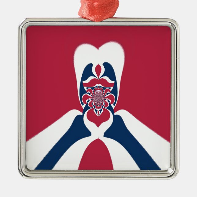 Ornement Métallique Impression Abstraite E.T. (Devant)