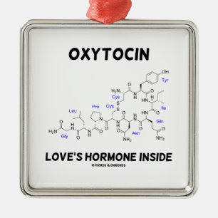 Ornement Métallique Intérieur de l'hormone de l'amour d'oxytocine