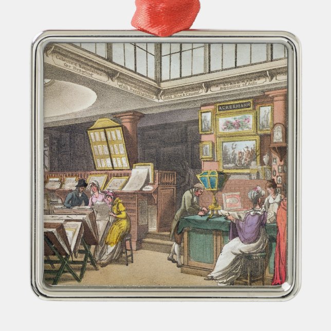 Ornement Métallique Intérieur dépôt d'Ackermann du "des arts, Lit (Devant)