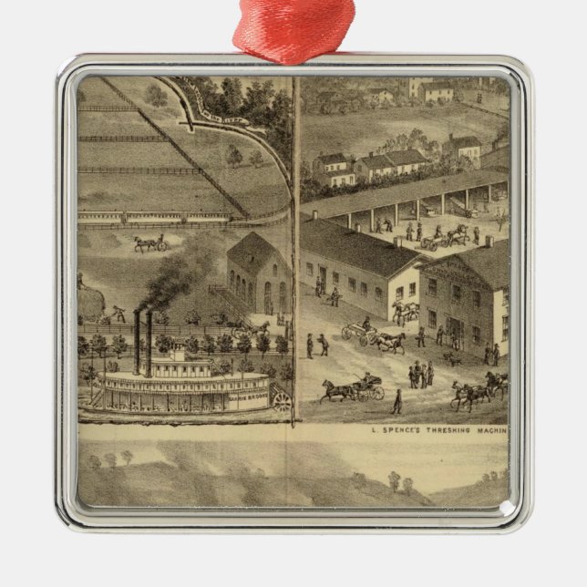 Ornement Métallique Iron Works Wheeling Iron de roulement et Nail (Devant)