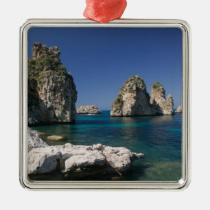 Ornement Métallique Italie, Sicile, Scopello, Roches près de Tonnara