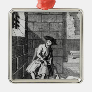 Ornement Métallique Jack Shepperd dans la prison de Newgate, 1724