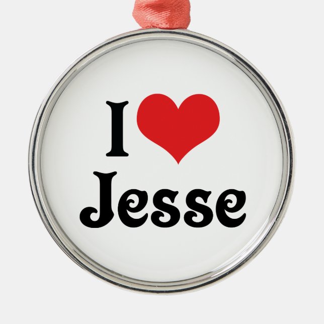 Ornement Métallique J'adore Jesse (Devant)