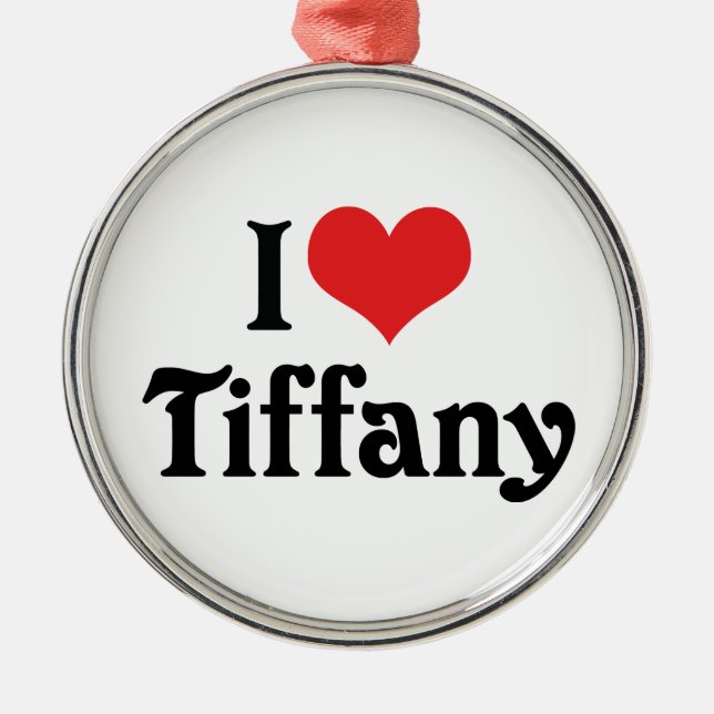 Ornement Métallique J'adore Tiffany (Devant)
