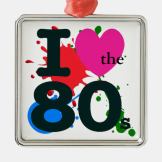 Ornement Métallique J'ai coeur les années 80