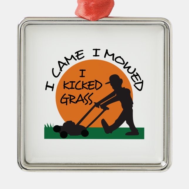 ORNEMENT MÉTALLIQUE J'AI COULÉ DE LA GRASSE (Devant)