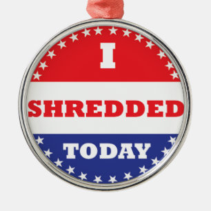 Ornement Métallique J'ai déchiré aujourd'hui